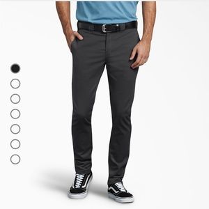 EUC Dickies Slim Fit Skinny Leg Twill Work Pants in Black Size 28x30